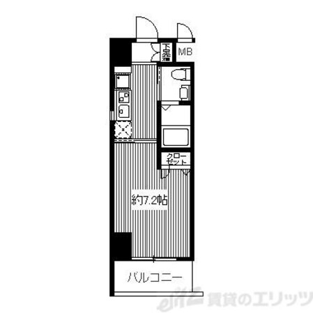 ドゥーエ江坂IIの物件間取画像